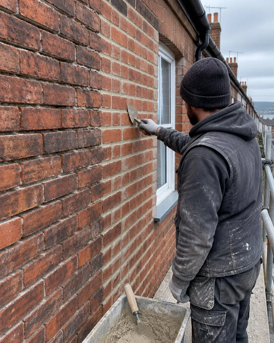 Brickwork and repointing in Seaton