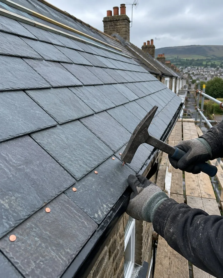 Slate roofing in Seaton